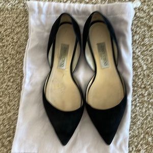 Jimmy Choo black flats with dust bag 39 1/2